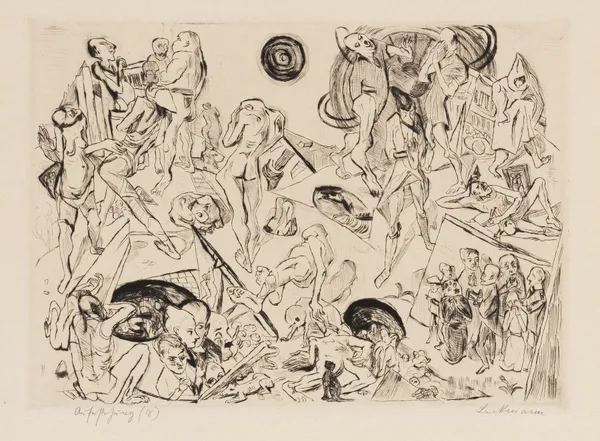 Gesichter Pl.15 av Max Beckmann
