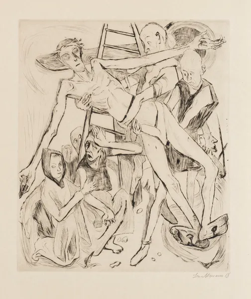 Gesichter Pl.16 av Max Beckmann