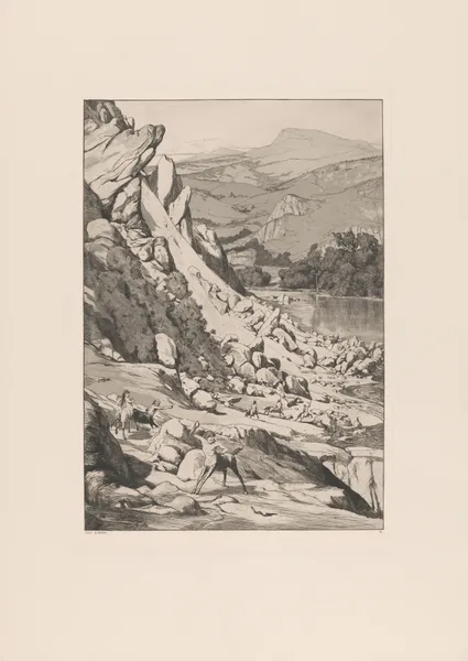 Bergsturz (Landslide) av Max Klinger