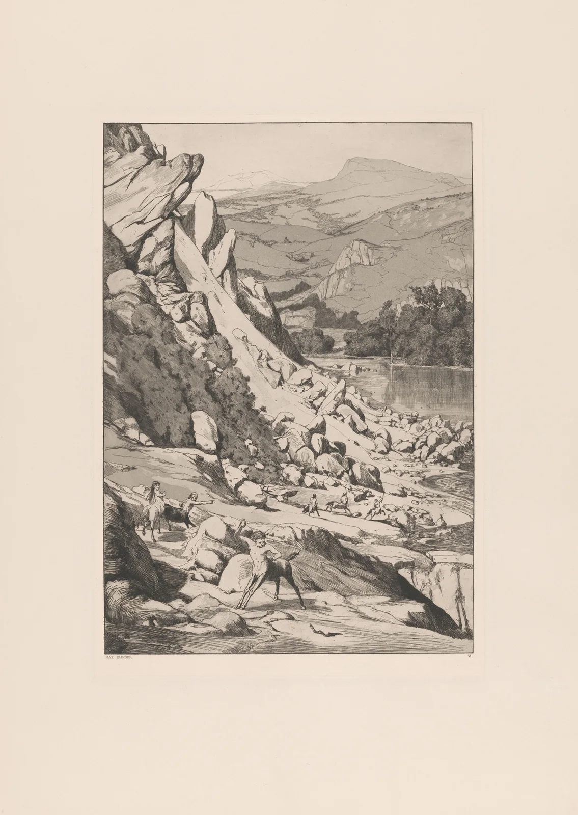 Bergsturz (Landslide) av Max Klinger
