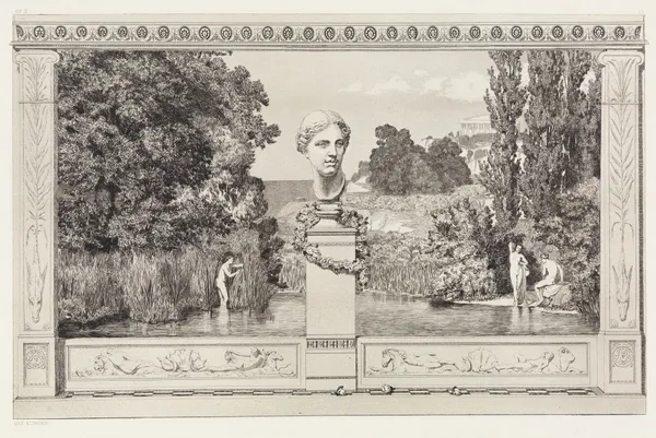 Evocation (Titelblatt ; Erweiterungsblatt) (Rettungen Ovidischer Opfer, Opus II, Blatt 1a) av Max Klinger