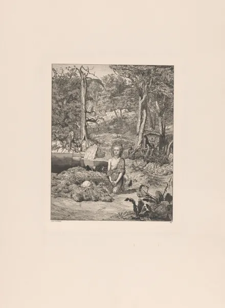 Simplicius am Grabe des Einsiedlers av Max Klinger