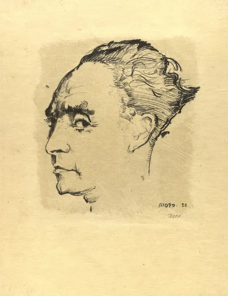 Porträt Ernst Deutsch av Max Oppenheimer
