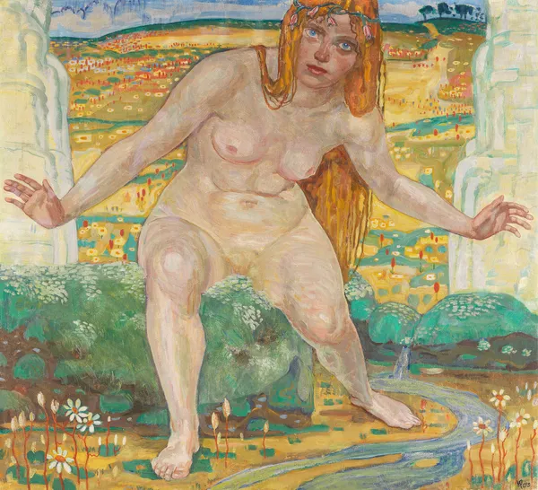 The Source av Hermann Max Pechstein