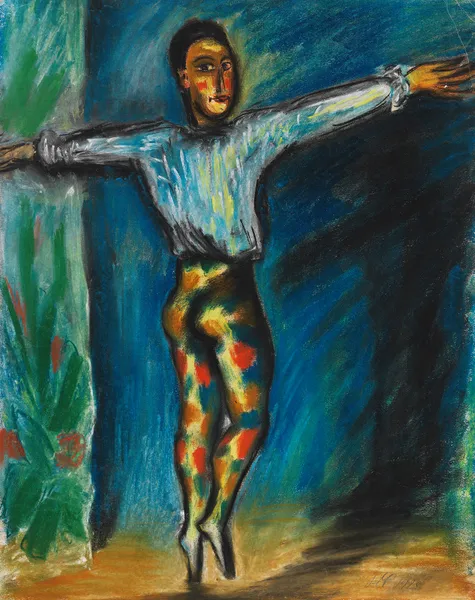 Varietétänzer av Hermann Max Pechstein