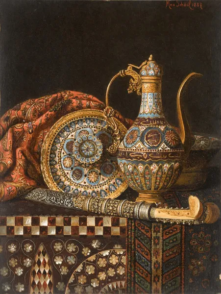 Still life with Coffee Pot and Yataghan av Max Schödl