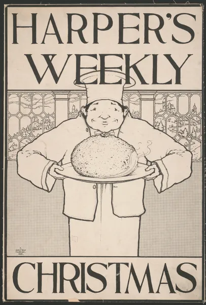 Harper’s Weekly for Christmas av Maxfield Parrish