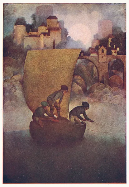 Wynken, Blynken and Nod av Maxfield Parrish