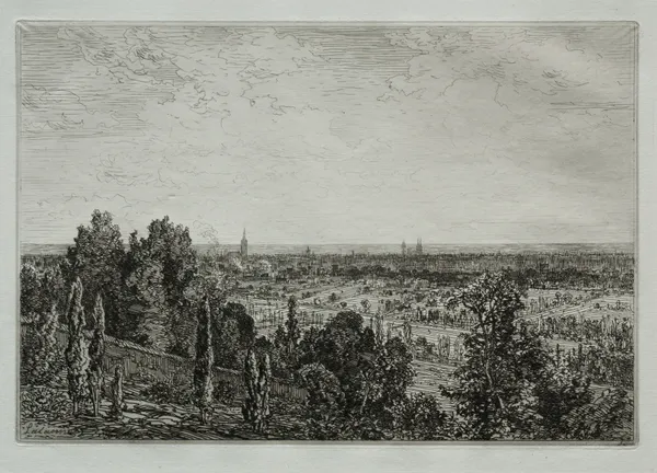 Bordeaux, View from the Coast of Cénon av Maxime Lalanne