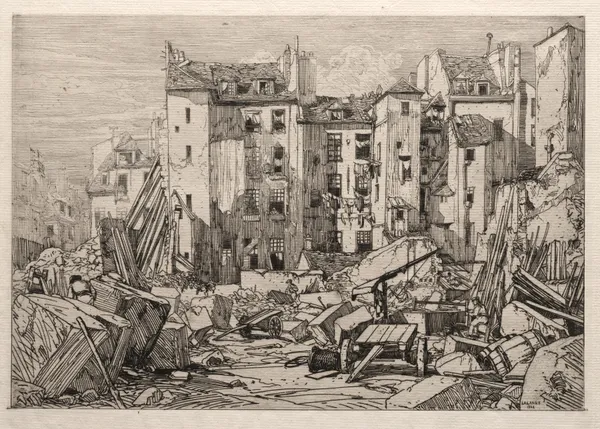 Demolition of Old Houses in Paris av Maxime Lalanne