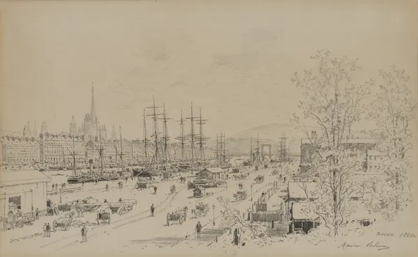 Port of Rouen av Maxime Lalanne