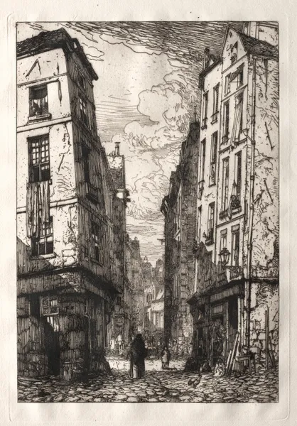 Rue des Marmousets (Old Paris) av Maxime Lalanne