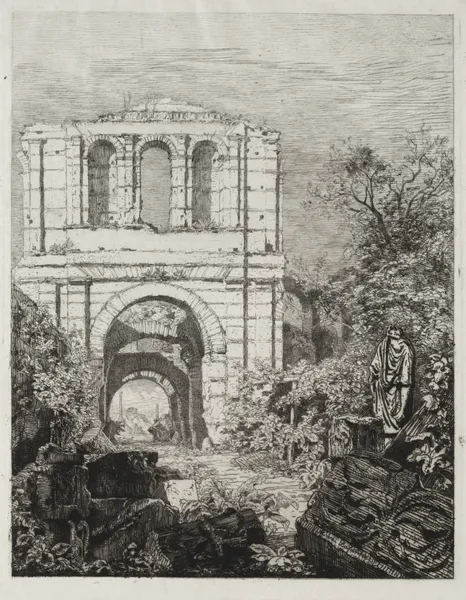 Ruins of the Gallien Palace in Bordeaux av Maxime Lalanne