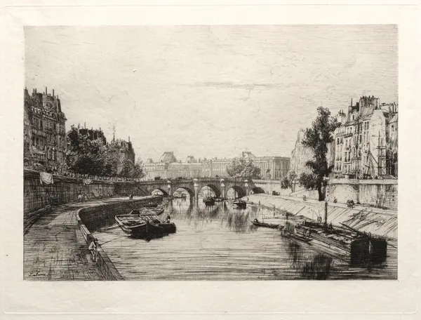 View from Pont St. Michel av Maxime Lalanne