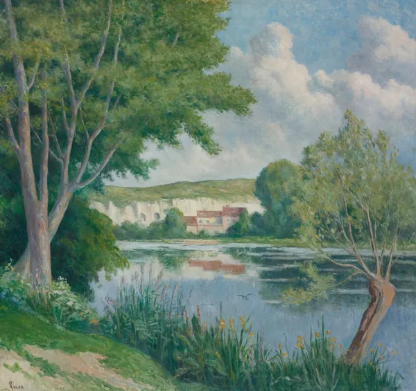 Bord De Seine av Maximilien Luce