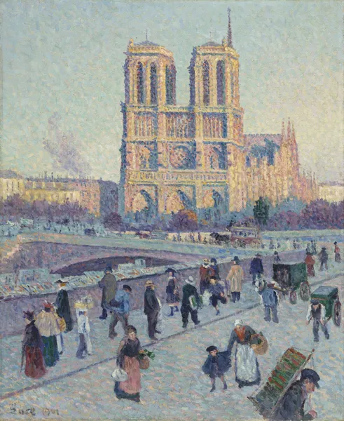The Quai Saint-Michel and Notre-Dame av Maximilien Luce
