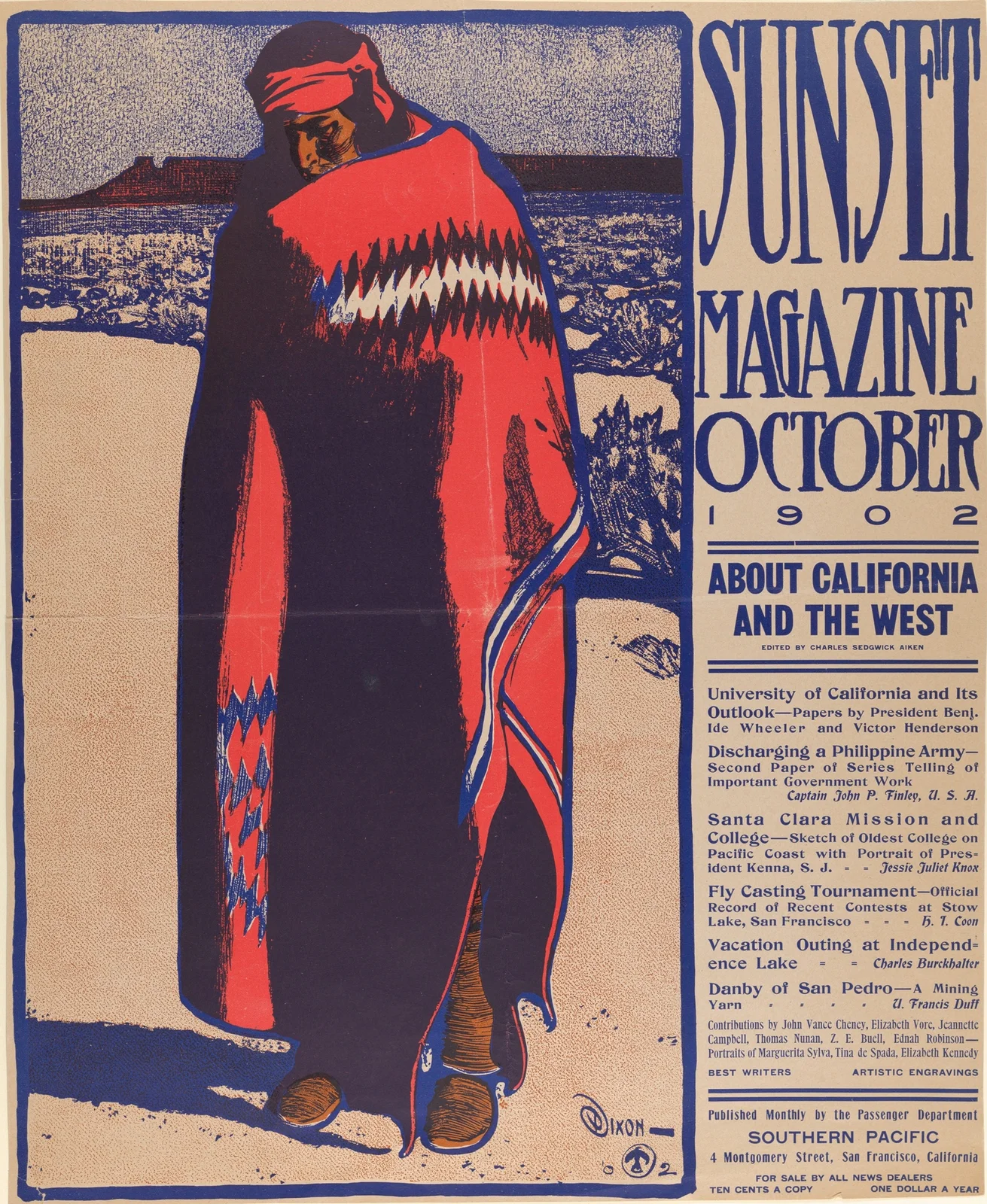 Sunset Magazine, October av Maynard Dixon
