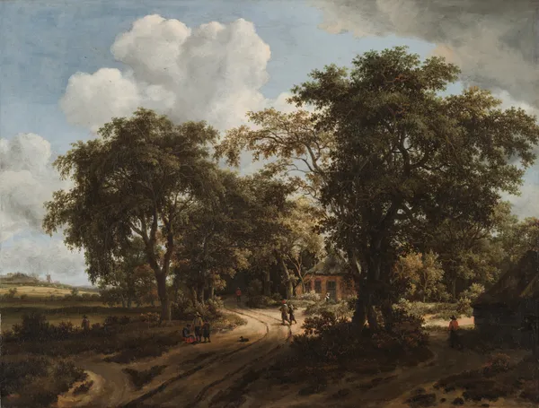 A Cottage in the Woods av Meindert Hobbema