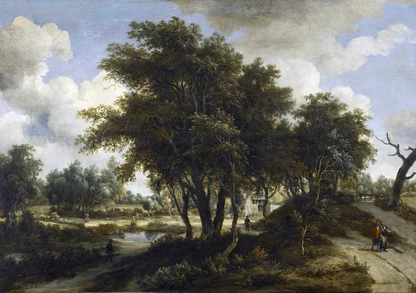 The Cottage av Meindert Hobbema