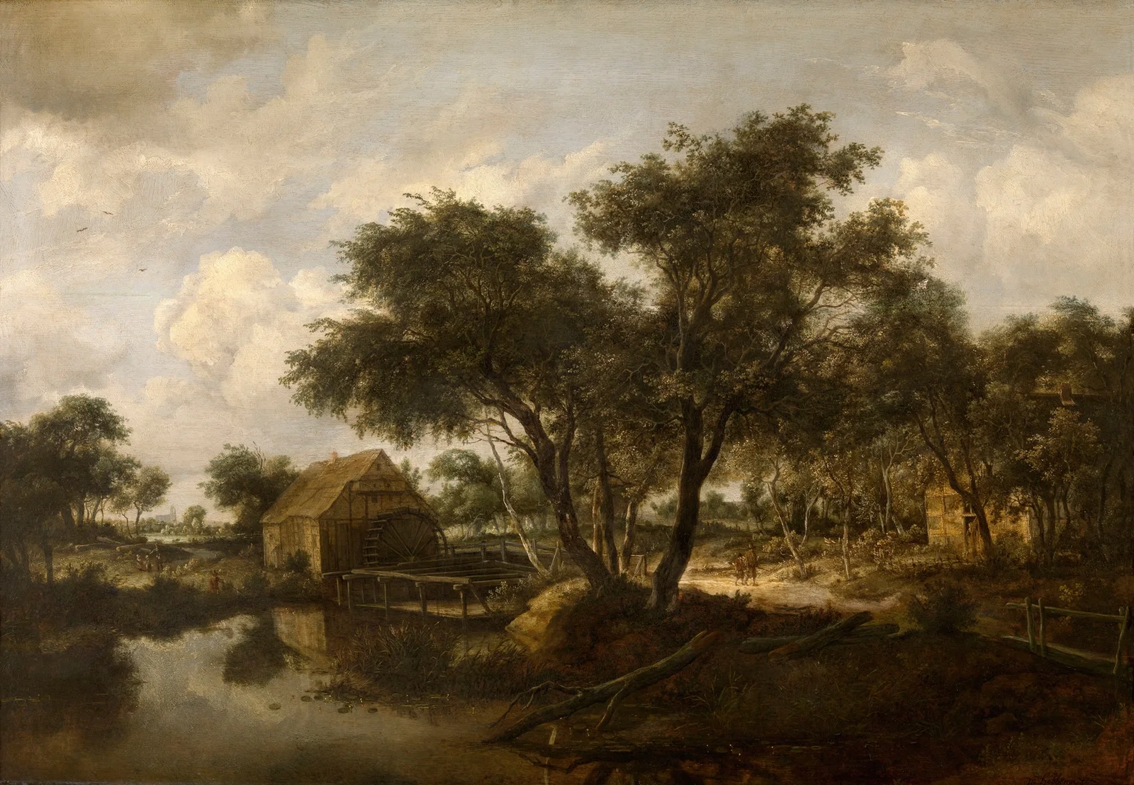 Water Mill av Meindert Hobbema