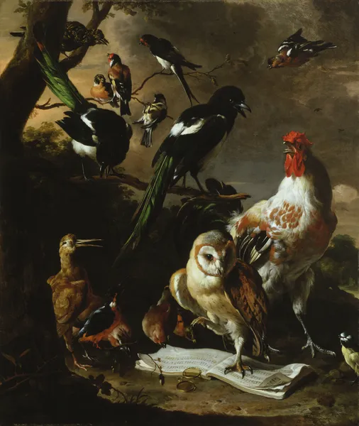 Vogelconcert av Melchior d'Hondecoeter