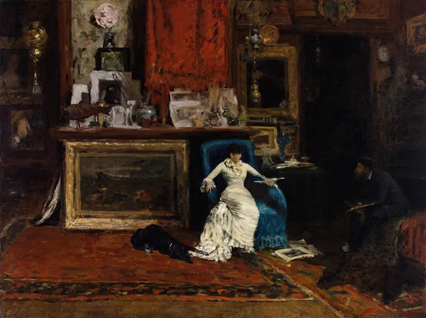 The Tenth Street Studio av William Merritt Chase