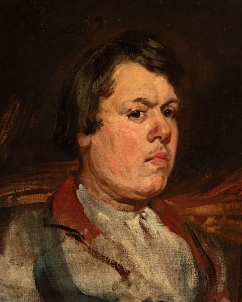 Farm-hand, portrait study av Piotr Michałowski