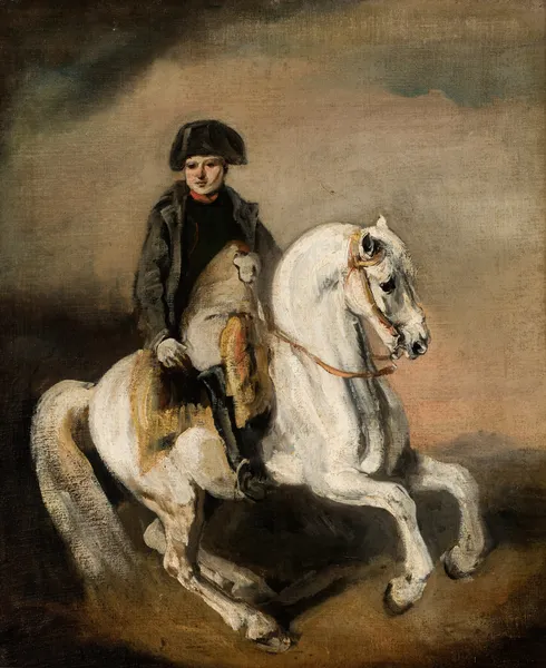 Napoleon on Horseback av Piotr Michałowski