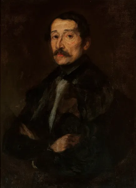 Portrait of Eustachy Wąsowicz (19th century) av Piotr Michałowski