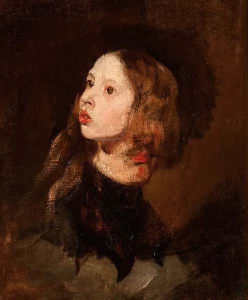 Portrait of Maria Michałowska av Piotr Michałowski