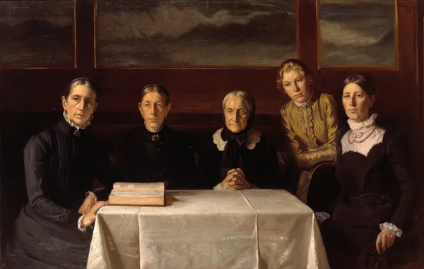 Christmas Day 1900 av Michael Ancher