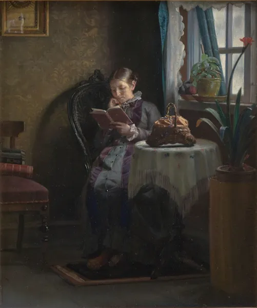 The Artist’s Wife Reading av Michael Ancher