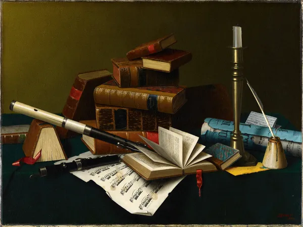 Music and Literature av William Michael Harnett