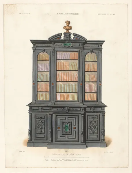 Bibliothèque a deux corps av Victor Léon Michel Quétin