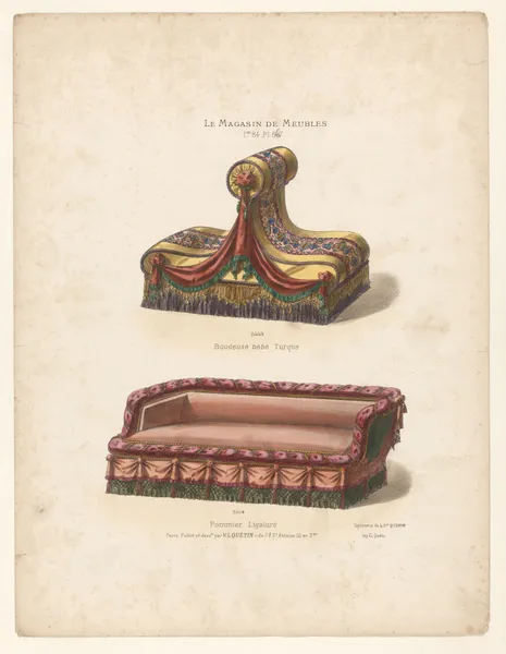 Boudeuse bébé Turque ; Pommier Ligaturé av Victor Léon Michel Quétin