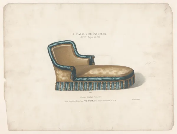 Chaise longue fantaisie av Victor Léon Michel Quétin