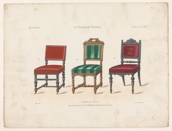 Chaises de salle av Victor Léon Michel Quétin