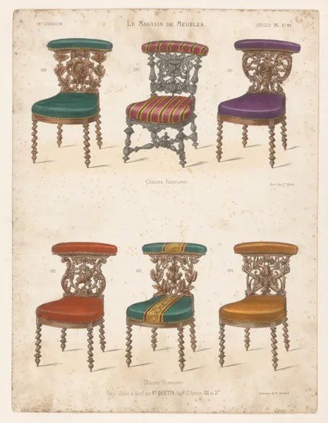 Chaises Fumeuses av Victor Léon Michel Quétin