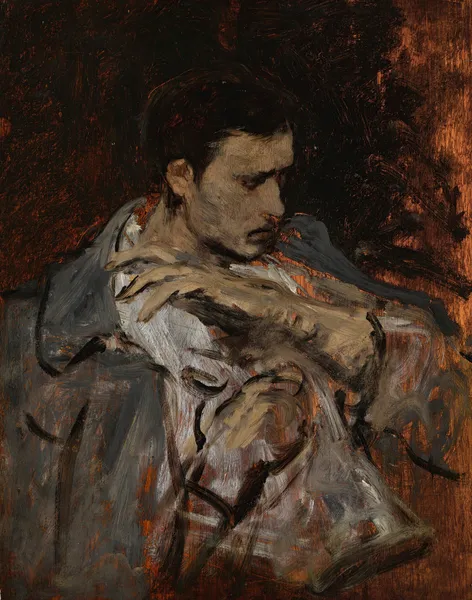 Study for ‘the lint makers’ of 1871 av Mihály Munkácsy