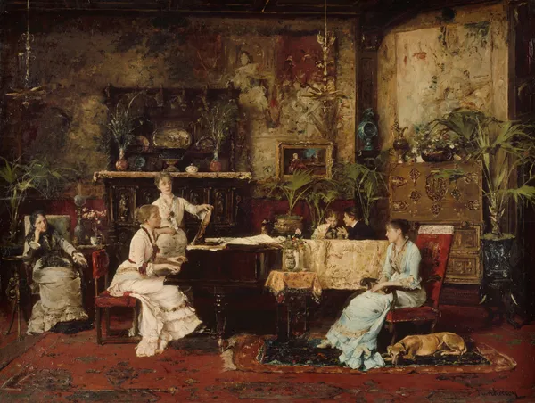 The Music Room av Mihály Munkácsy