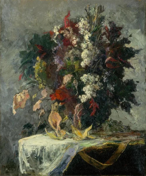 Untitled (floral still life) av Edward Mitchell Bannister
