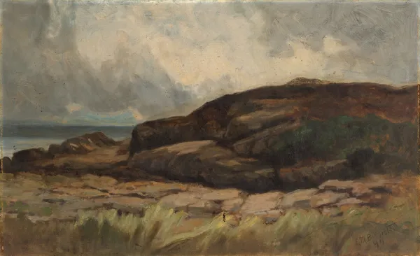 Untitled (landscape with rocks) av Edward Mitchell Bannister