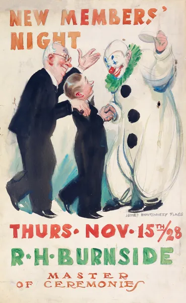 New Members’ Night av James Montgomery Flagg