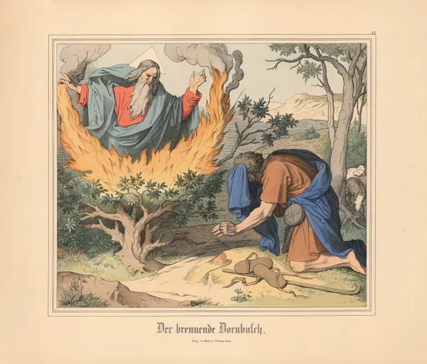 Der brennende Dornbusch (19th century) av Johann Nepomuk Heinemann