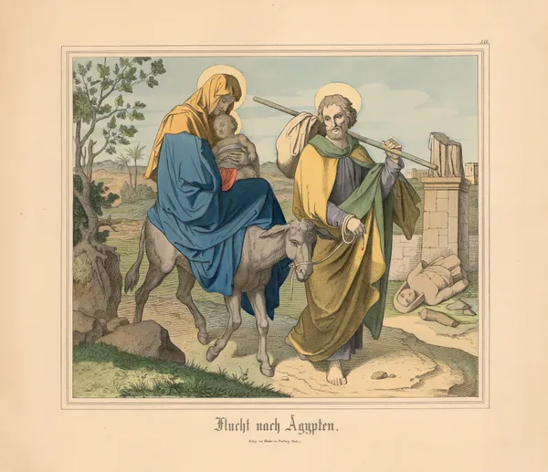 Flucht nach Ägypten (19th century) av Johann Nepomuk Heinemann