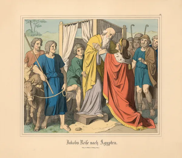 Jakobs Reise nach Ägypten (19th century) av Johann Nepomuk Heinemann