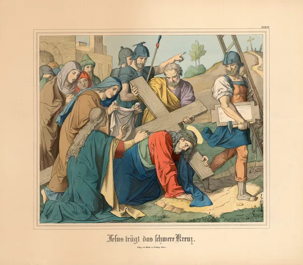 Jesus trägt das Schwere Kreuz (19th century) av Johann Nepomuk Heinemann