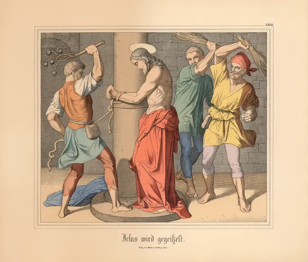 Jesus wird gegeisselt (19th century) av Johann Nepomuk Heinemann