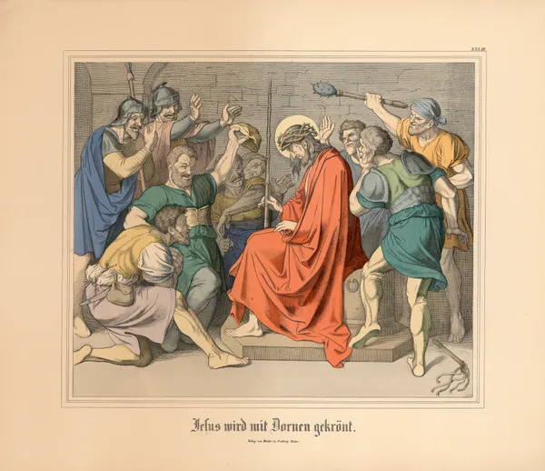 Jesus wird mit Dornen gekrönt (19th century) av Johann Nepomuk Heinemann