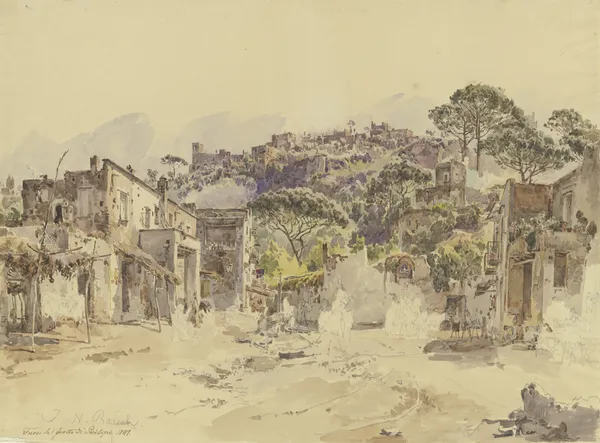Fuori la grotta di Posilipo av Johann Nepomuk Rauch